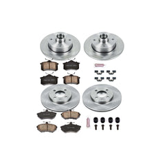 Power Stop KOE375 Autospecialty - 1-Click Daily Driver Brake Kits (Front And Rear) for 1990-2002 Volkswagen Cabrio product image
