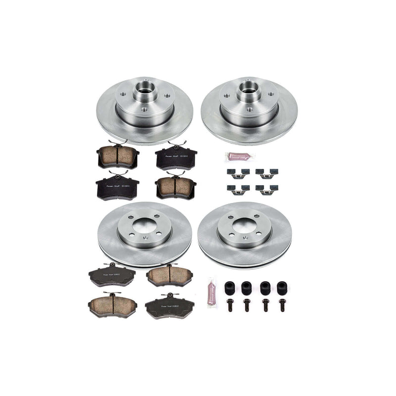 Power Stop KOE376 Autospecialty - 1-Click Daily Driver Brake Kits (Front And Rear) for 1995-1997 Volkswagen Passat product image