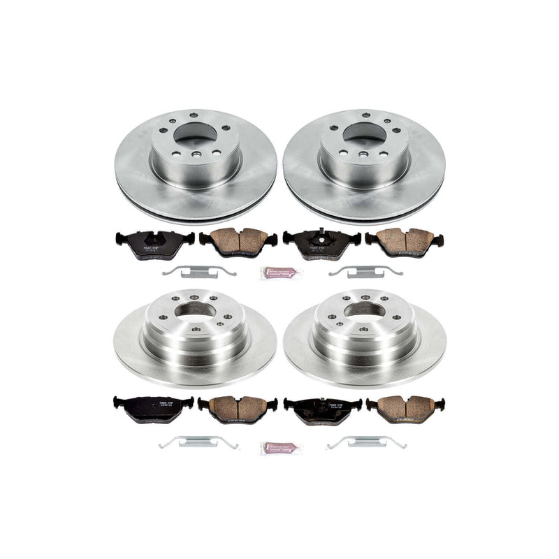 Power Stop KOE392 Autospecialty - 1-Click Daily Driver Brake Kits (Front And Rear) for 1990-1995 BMW 525I product image