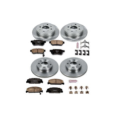 Power Stop KOE399 Autospecialty - 1-Click Daily Driver Brake Kits (Front And Rear) for 1989 Honda Crx product image