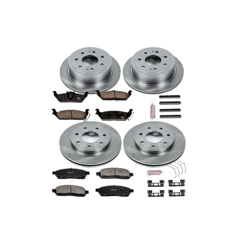 Power Stop KOE4006 Autospecialty - 1-Click Daily Driver Brake Kits (Front And Rear) for 2004-2008 Ford F-150 product image