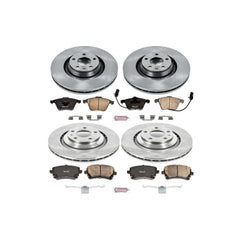 Power Stop KOE4013 Autospecialty - 1-Click Daily Driver Brake Kits (Front And Rear) for 2005-2011 Audi A6 product image