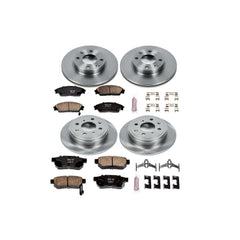 Power Stop KOE403 Autospecialty - 1-Click Daily Driver Brake Kits (Front And Rear) for 1990-1991 Honda Crx product image