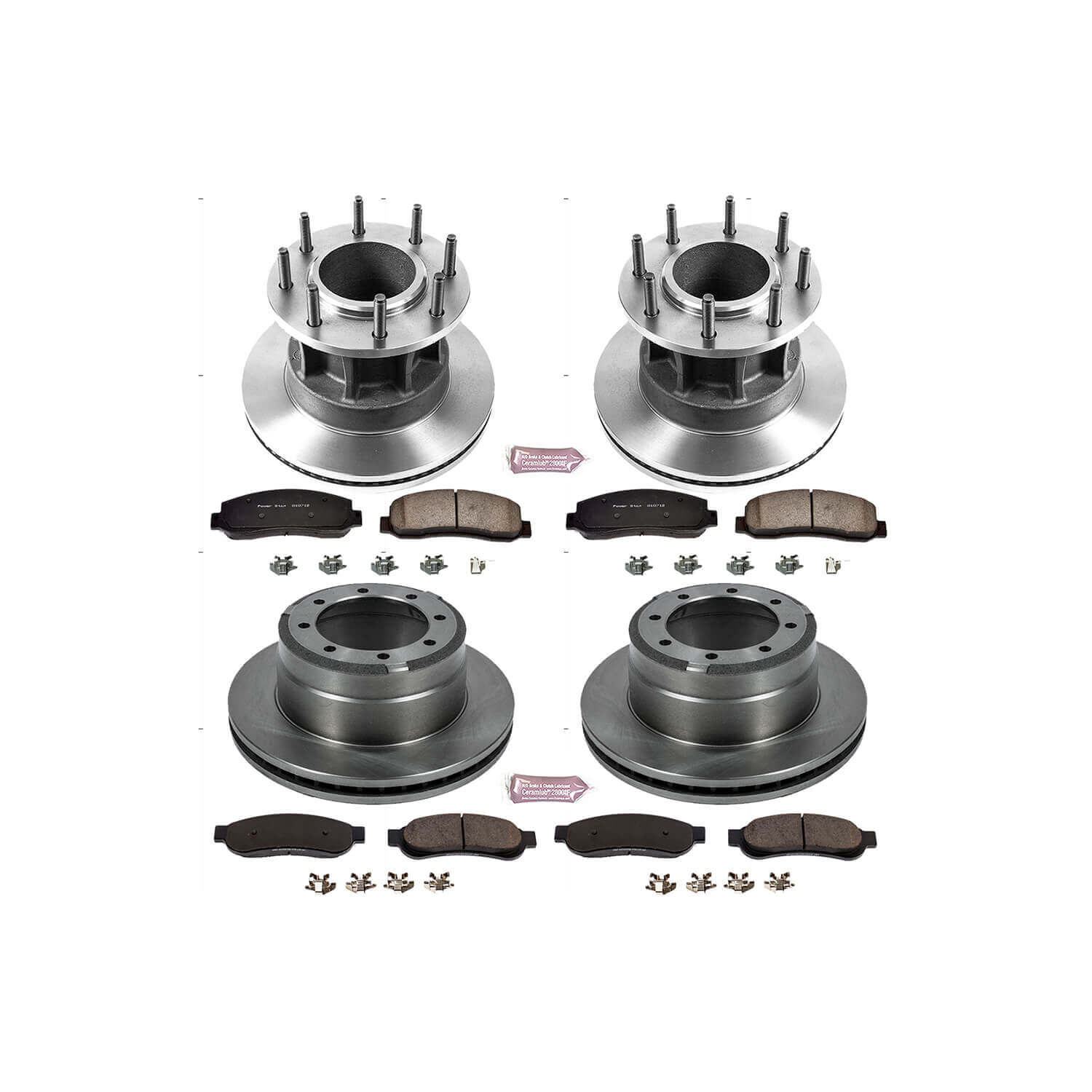 Power Stop KOE4032 Autospecialty 1-Click Daily Driver Front And Rear Brake Kit for 2007-2010 Ford F-350 Super Duty product image