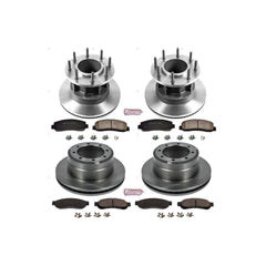 Power Stop KOE4032 Autospecialty 1-Click Daily Driver Front And Rear Brake Kit for 2007-2010 Ford F-350 Super Duty product image
