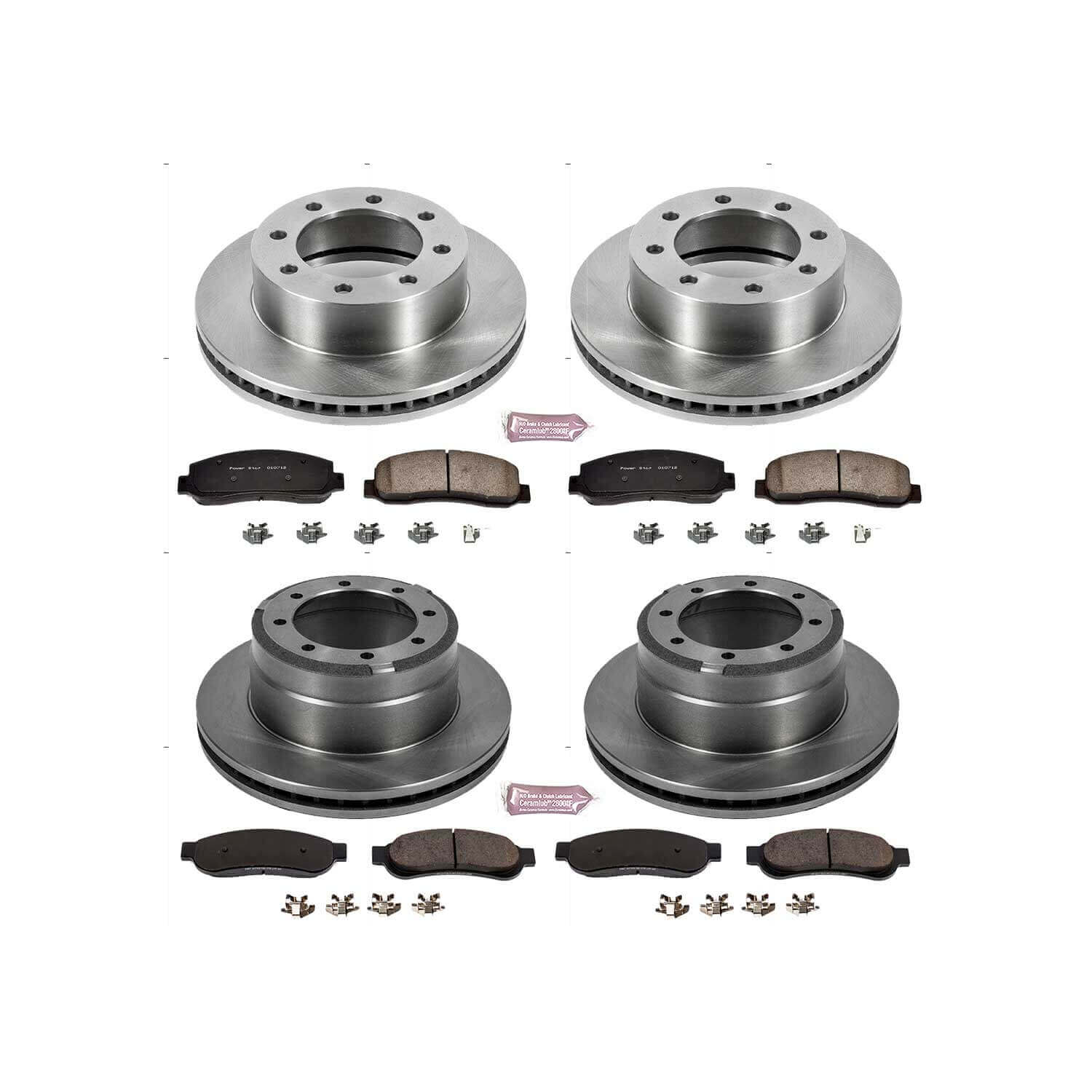 Power Stop KOE4033 Autospecialty - 1-Click Daily Driver Brake Kits (Front And Rear) for 2005-2010 Ford F-350 Super Duty product image