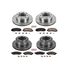 Power Stop KOE4033 Autospecialty - 1-Click Daily Driver Brake Kits (Front And Rear) for 2005-2010 Ford F-350 Super Duty product image