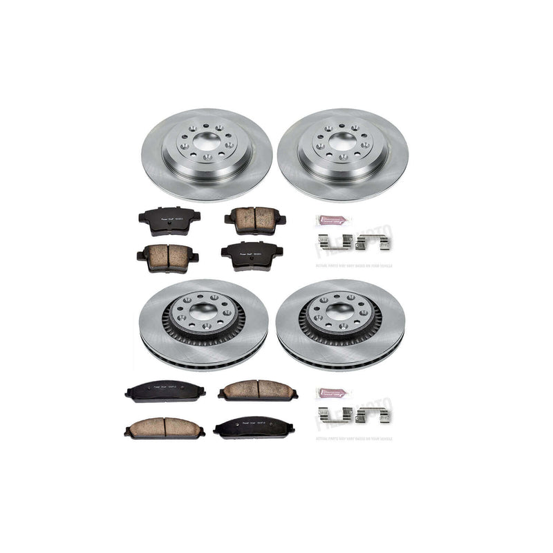 Power Stop KOE4039 Autospecialty - 1-Click Daily Driver Brake Kits (Front And Rear) for 2005-2009 Ford Five Hundred product image