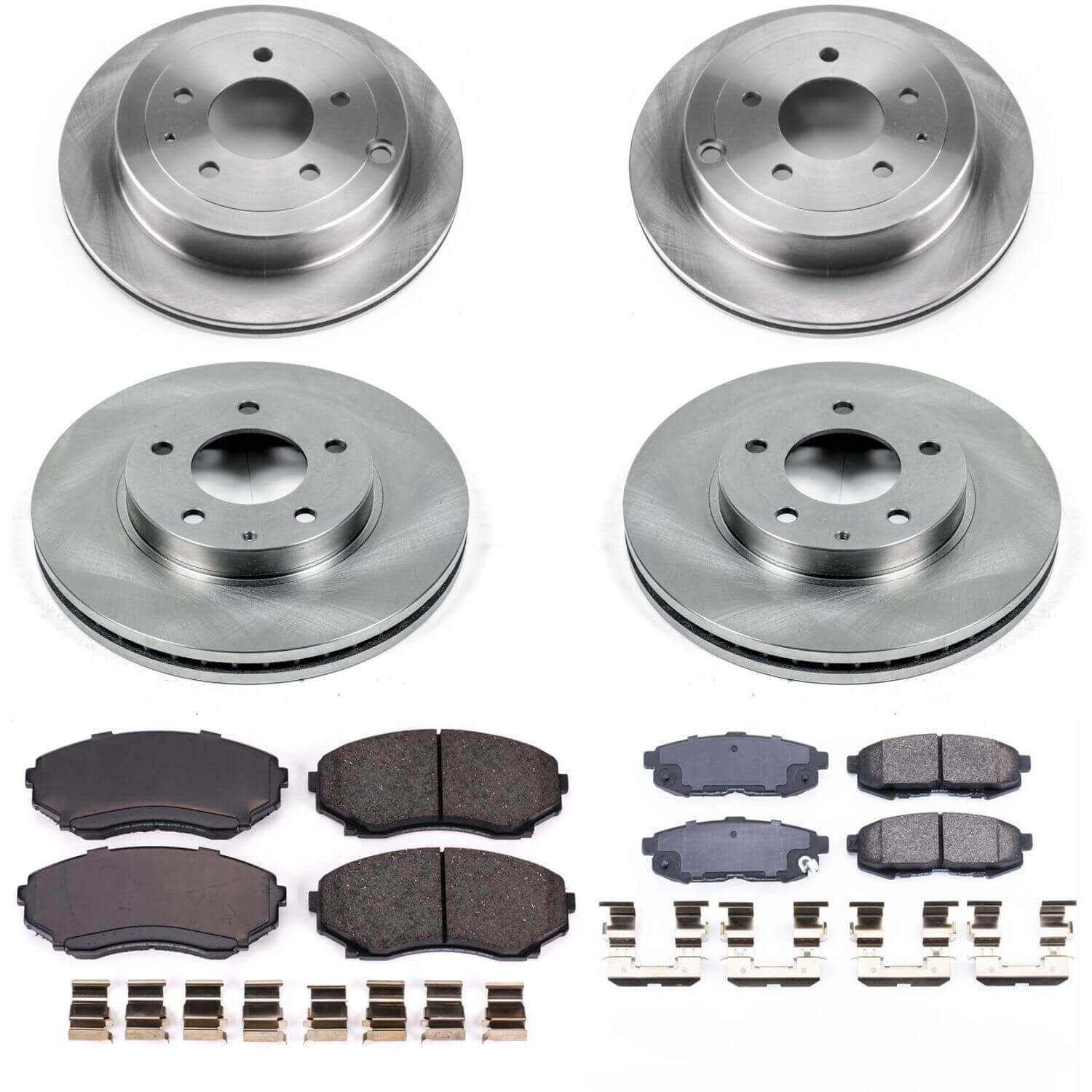 Power Stop KOE4041 Autospecialty 1-Click Daily Driver Front And Rear Brake Kit for 2004-2006 Mazda Mpv product image