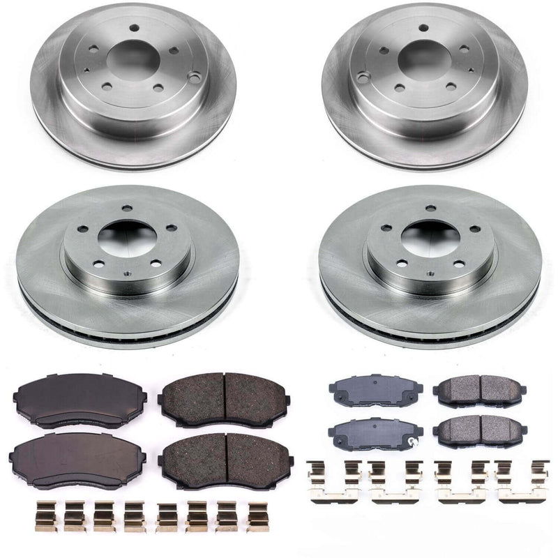 Power Stop KOE4041 Autospecialty 1-Click Daily Driver Front And Rear Brake Kit for 2004-2006 Mazda Mpv product image