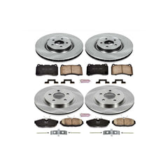 Power Stop KOE4042 Autospecialty - 1-Click Daily Driver Brake Kits (Front And Rear) for 2007-2011 Ford Mustang product image