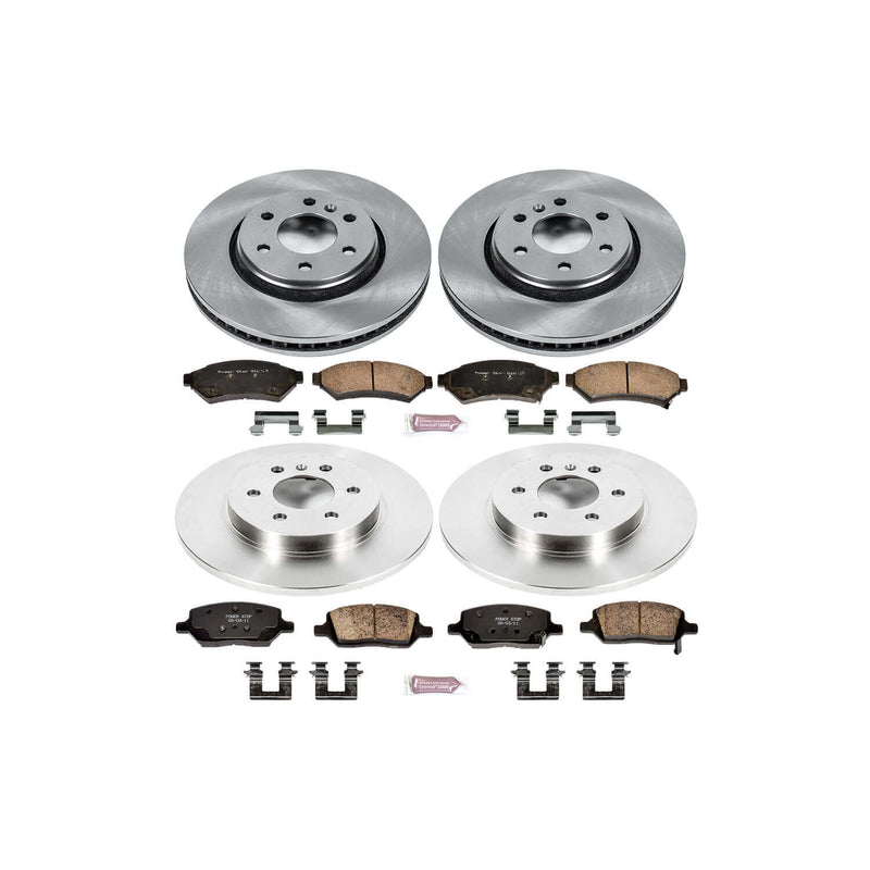 Power Stop KOE4048 Autospecialty - 1-Click Daily Driver Brake Kits (Front And Rear) for 2006-2009 Buick Terraza product image