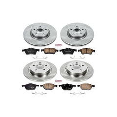Power Stop KOE4051 Autospecialty - 1-Click Daily Driver Brake Kits (Front And Rear) for 2006-2013 Volvo C30 product image