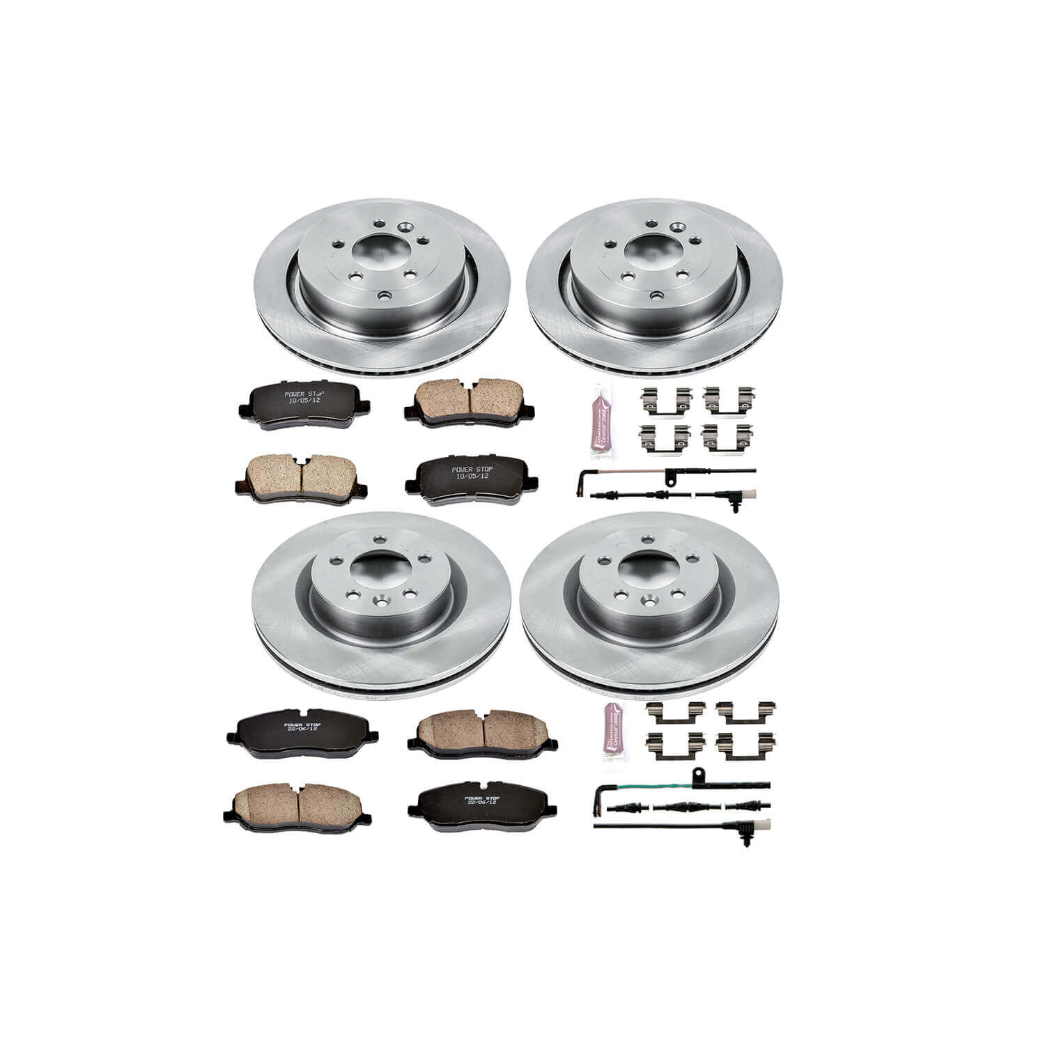 Power Stop KOE4059 Autospecialty - 1-Click Daily Driver Brake Kits (Front And Rear) for 2005-2009 Land Rover LR3 product image