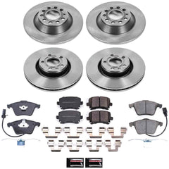 Power Stop KOE4066 Autospecialty - 1-Click Daily Driver Brake Kits (Front And Rear) for 2005-2011 Audi A6 product image