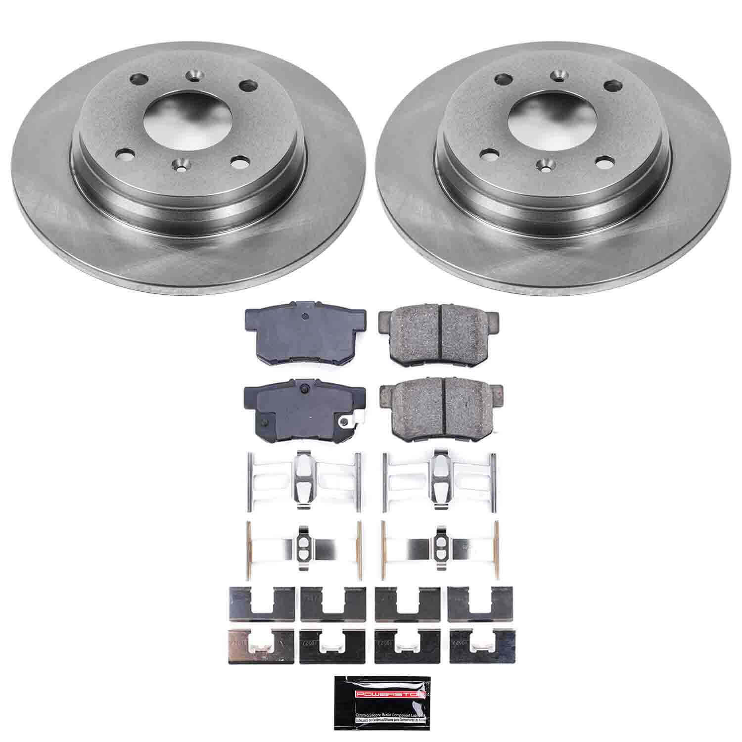 Power Stop KOE407 Autospecialty - 1-Click Daily Driver Brake Kits (Rear) for 1992-1996 Honda Prelude product image