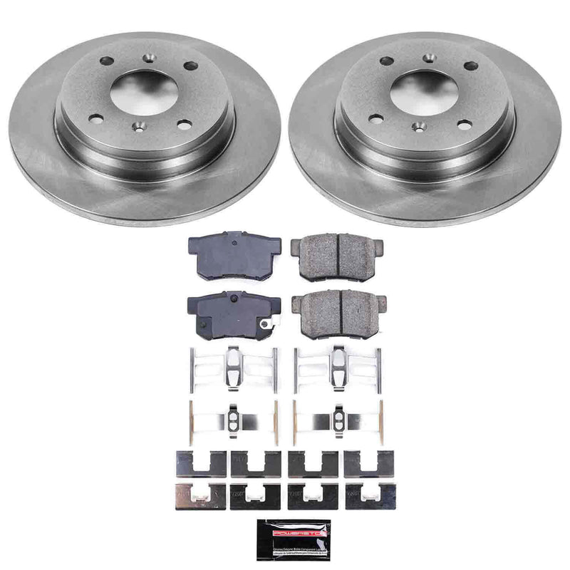 Power Stop KOE407 Autospecialty - 1-Click Daily Driver Brake Kits (Rear) for 1992-1996 Honda Prelude product image