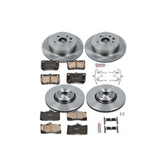 Power Stop KOE4070 Autospecialty - 1-Click Daily Driver Brake Kits (Front And Rear) for 2006-2013 Lexus GS350 product image