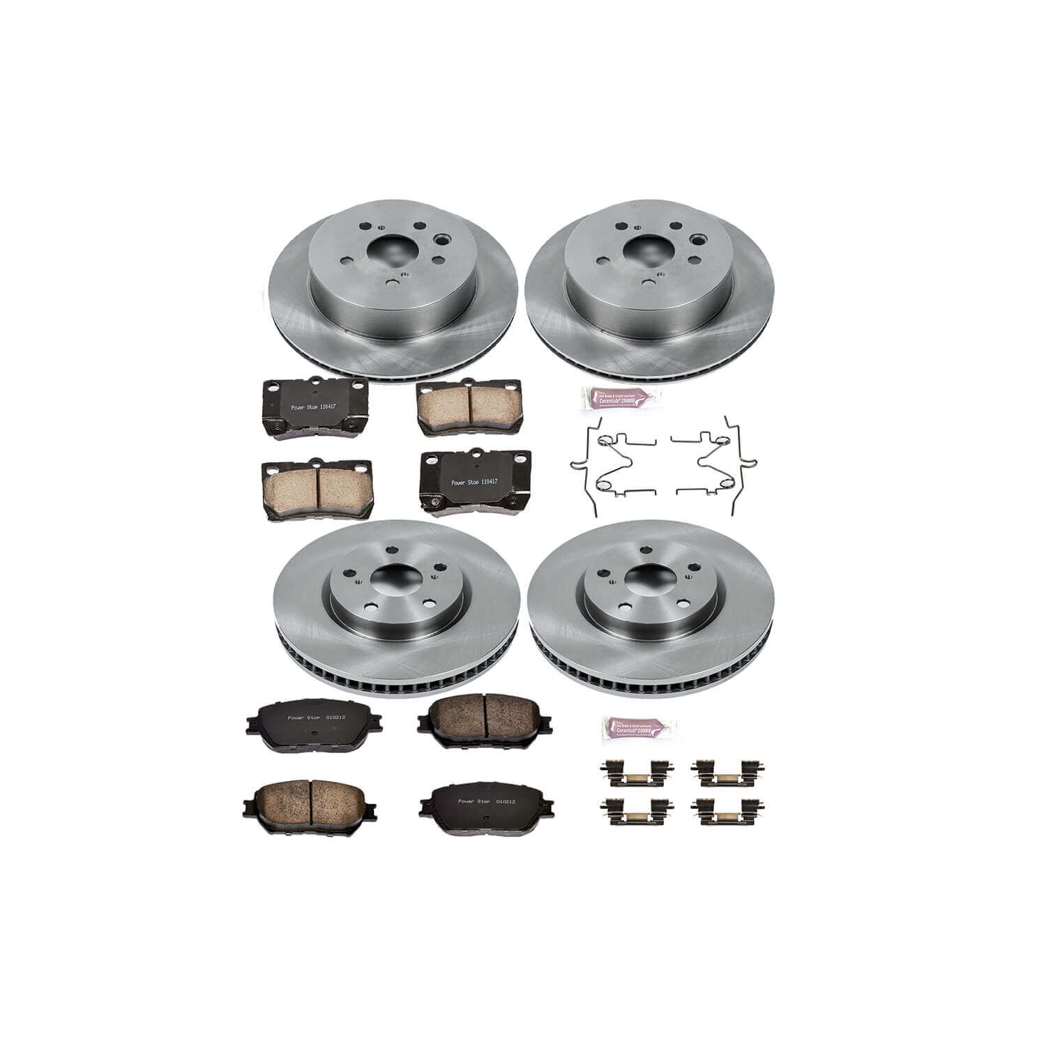 Power Stop KOE4072 Autospecialty - 1-Click Daily Driver Brake Kits (Front And Rear) for 2006-2013 Lexus GS300 product image