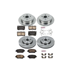 Power Stop KOE4076 Autospecialty - 1-Click Daily Driver Brake Kits (Front And Rear) for 2009-2013 Lexus IS250 product image