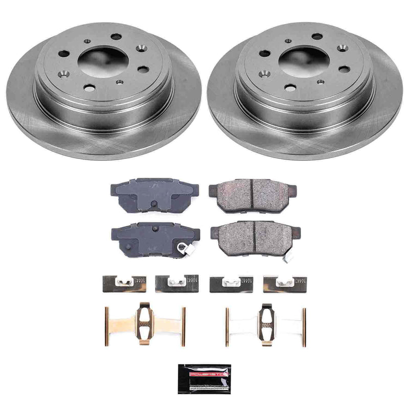 Power Stop KOE408 Autospecialty - 1-Click Daily Driver Brake Kits (Rear) for 1988-2001 Acura Integra product image
