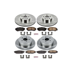 Power Stop KOE4081 Autospecialty - 1-Click Daily Driver Brake Kits (Front And Rear) for 2005 Subaru Legacy product image