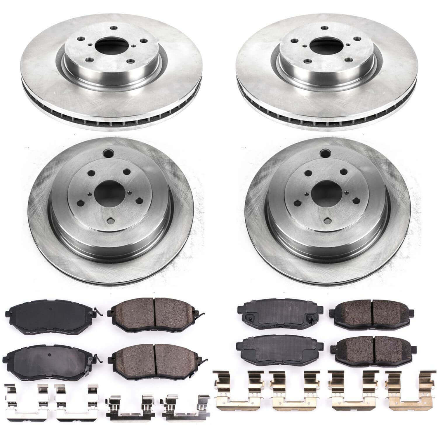 Power Stop KOE4088 Autospecialty 1-Click Daily Driver Front And Rear Brake Kit for 2006-2014 Subaru B9 Tribeca product image