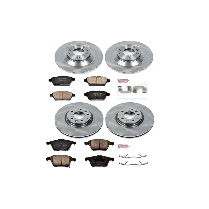 Power Stop KOE4092 Autospecialty - 1-Click Daily Driver Brake Kits (Front And Rear) for 2006-2007 Mazda 6 product image