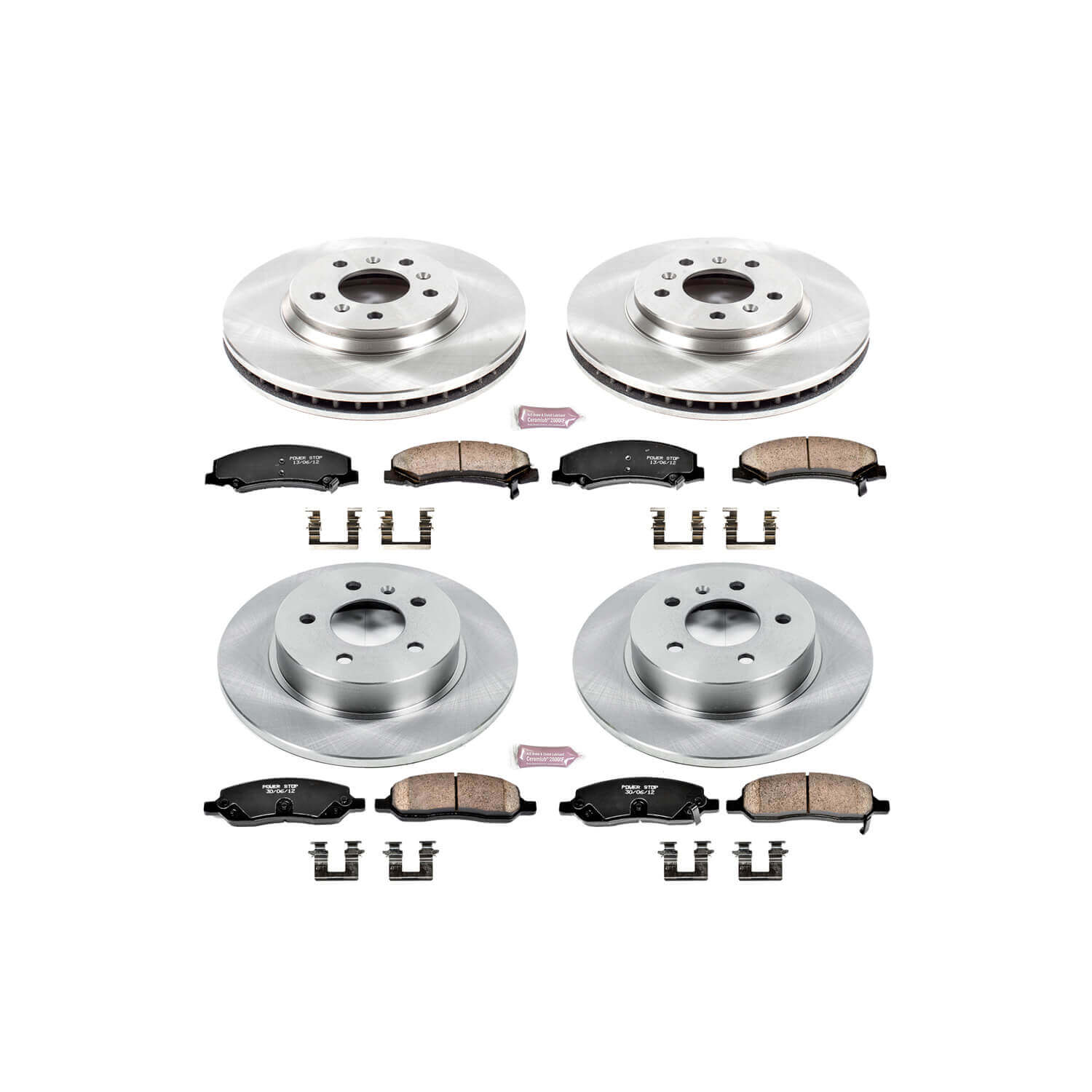 Power Stop KOE4096 Autospecialty - 1-Click Daily Driver Brake Kits (Front And Rear) for 2006-2011 Buick Lucerne product image