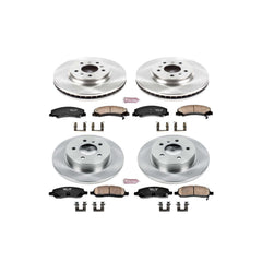 Power Stop KOE4096 Autospecialty - 1-Click Daily Driver Brake Kits (Front And Rear) for 2006-2011 Buick Lucerne product image