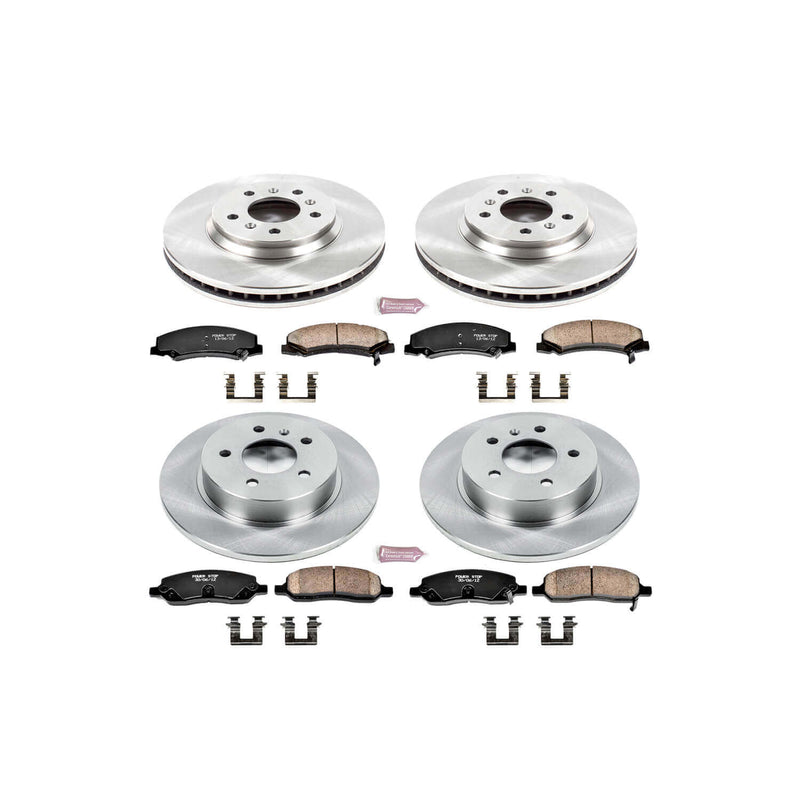 Power Stop KOE4096 Autospecialty - 1-Click Daily Driver Brake Kits (Front And Rear) for 2006-2011 Buick Lucerne product image