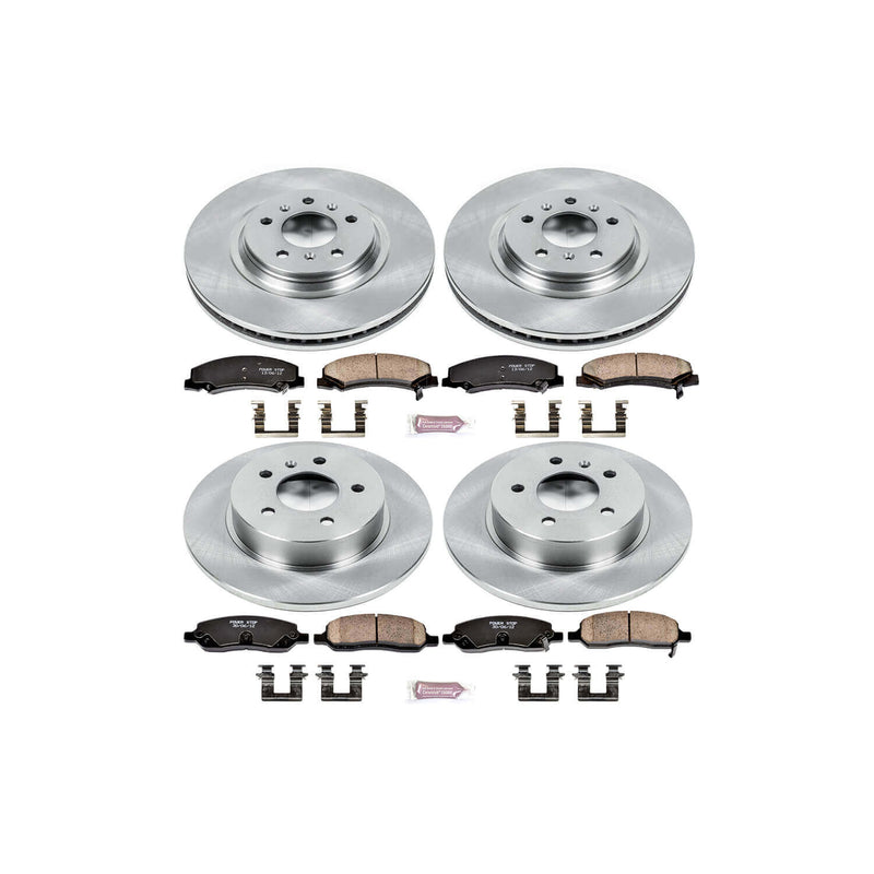 Power Stop KOE4097 Autospecialty - 1-Click Daily Driver Brake Kits (Front And Rear) for 2006-2011 Buick Lucerne product image