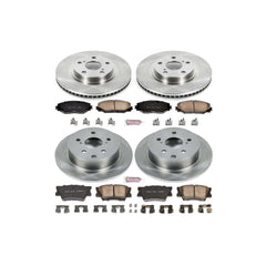 Power Stop KOE4099 Autospecialty - 1-Click Daily Driver Brake Kits (Front And Rear) for 2009-2013 Pontiac Vibe product image