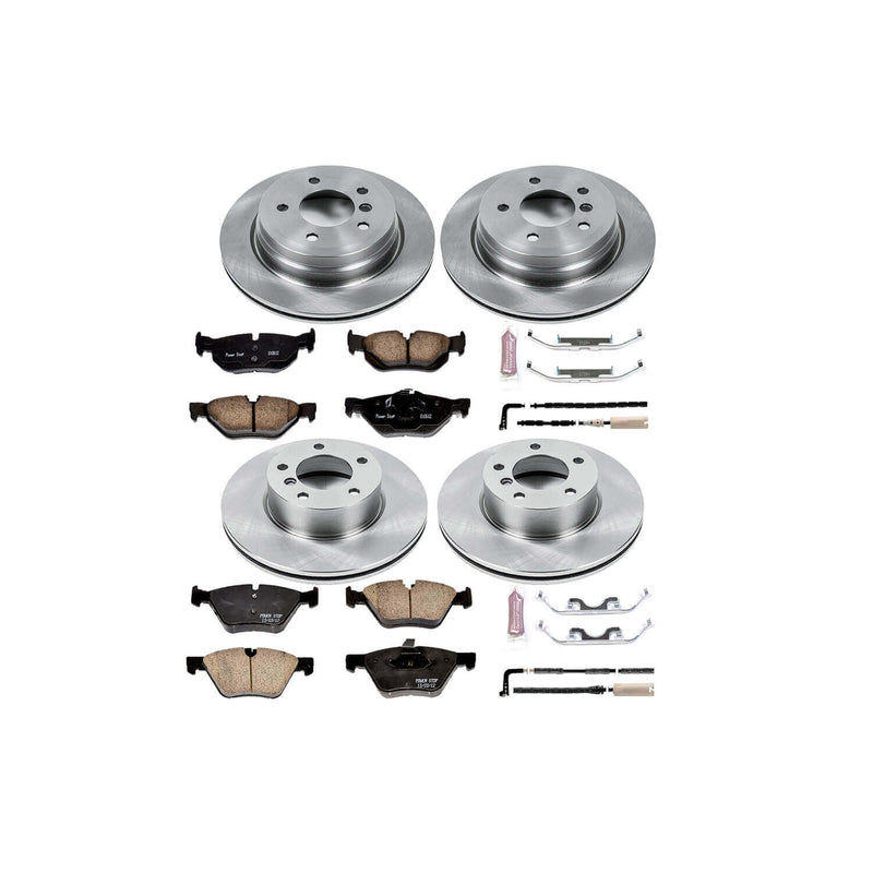 Power Stop KOE4102 Autospecialty - 1-Click Daily Driver Brake Kits (Front And Rear) for 2007 BMW 328XI product image