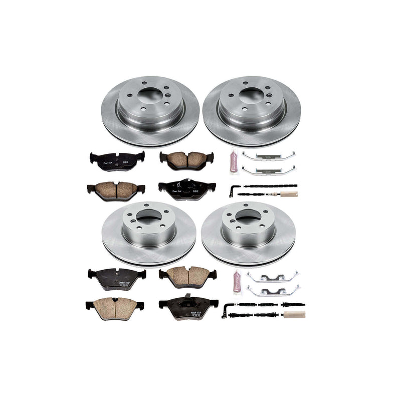 Power Stop KOE4103 Autospecialty - 1-Click Daily Driver Brake Kits (Front And Rear) for 2007 BMW 328I product image