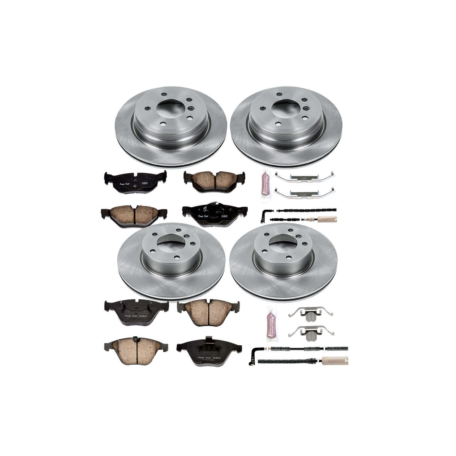 Power Stop KOE4105 Autospecialty - 1-Click Daily Driver Brake Kits (Front And Rear) for 2008-2010 BMW 328I Xdrive product image