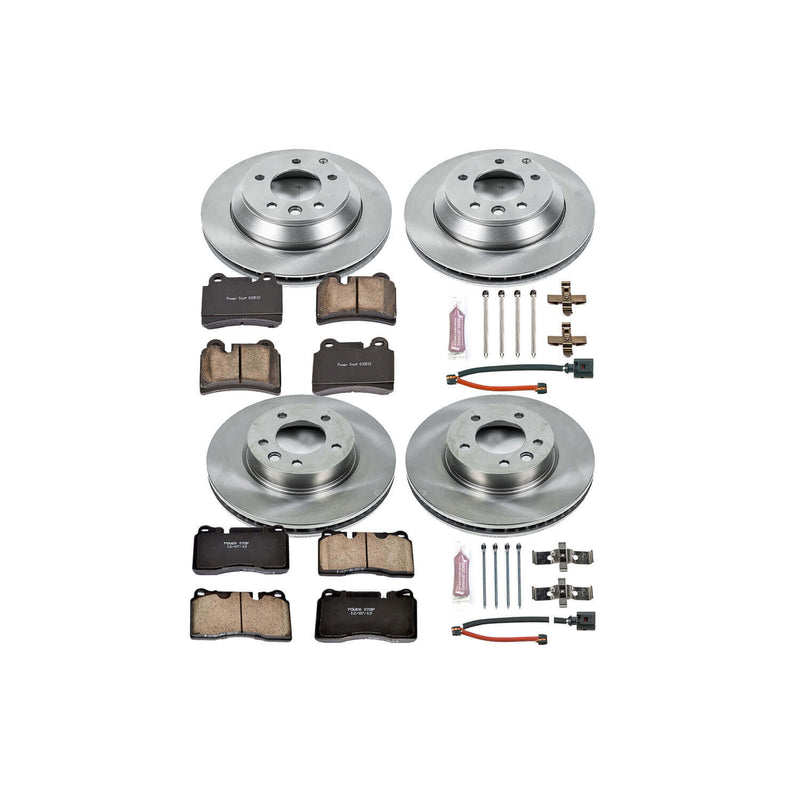 Power Stop KOE4108 Autospecialty - 1-Click Daily Driver Brake Kits (Front And Rear) for 2006 Volkswagen Touareg product image