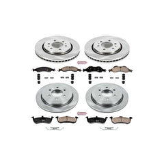 Power Stop KOE4109 Autospecialty - 1-Click Daily Driver Brake Kits (Front And Rear) for 2007-2009 Ford Expedition product image