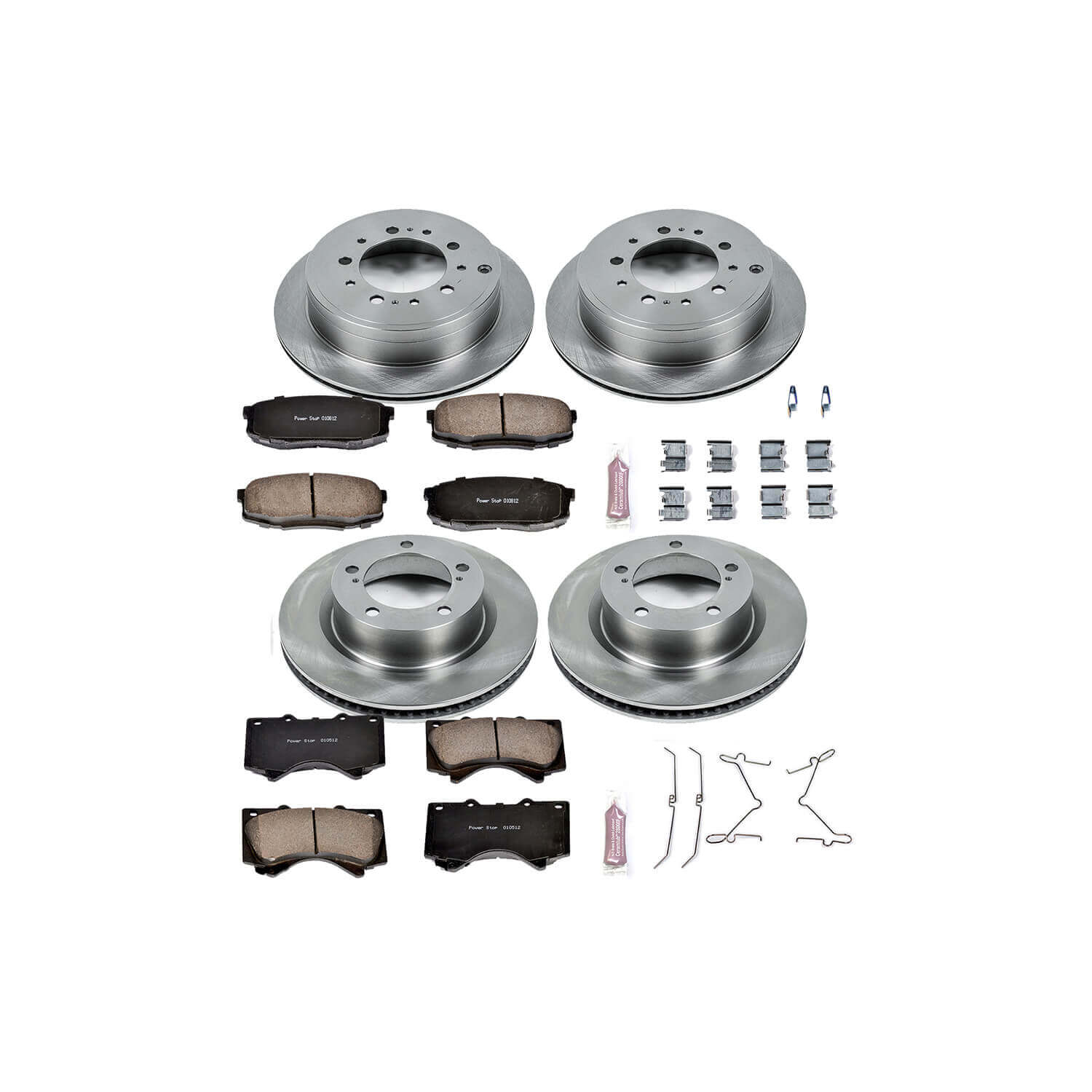 Power Stop KOE4117 Autospecialty - 1-Click Daily Driver Brake Kits (Front And Rear) for 2008-2015 Lexus LX570 product image