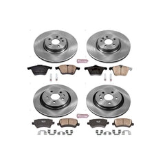 Power Stop KOE4118 Autospecialty 1-Click Daily Driver Front And Rear Brake Kit for 2008-2018 Volvo S60 product image