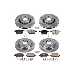 Power Stop KOE4121 Autospecialty 1-Click Daily Driver Front And Rear Brake Kit for 2008-2018 Volvo S60 product image