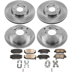 Power Stop KOE4127 Autospecialty 1-Click Daily Driver Front And Rear Brake Kit for 2007-2009 Kia Amanti product image