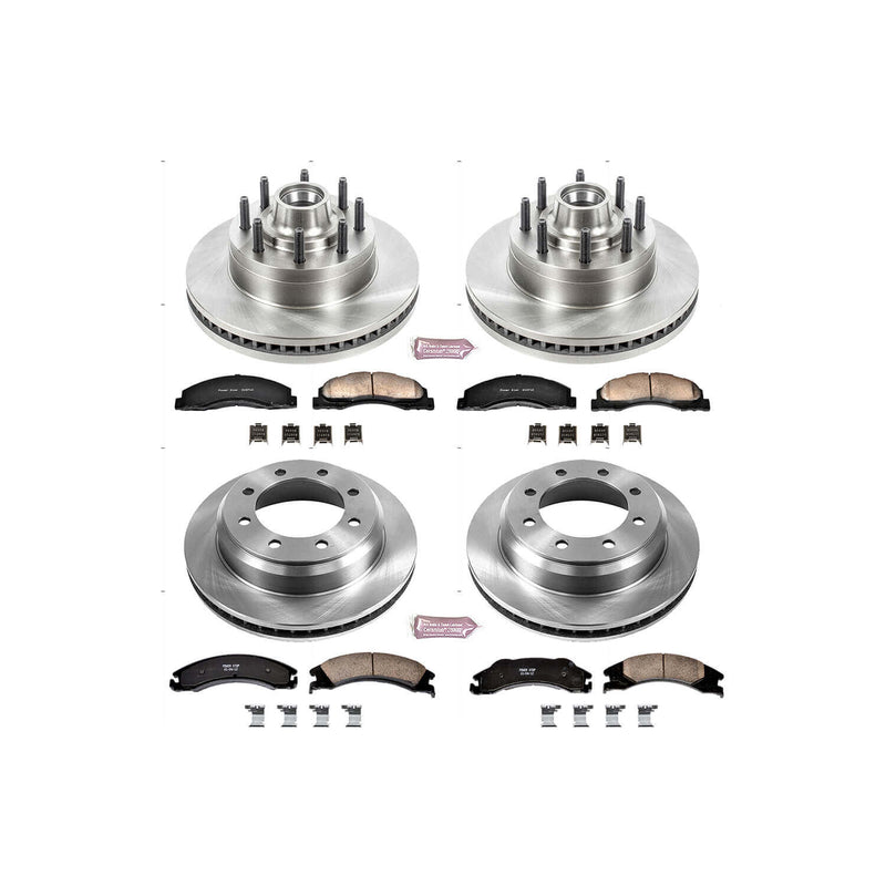 Power Stop KOE4131 Autospecialty 1-Click Daily Driver Front And Rear Brake Kit for 2008-2025 Ford E-150 product image