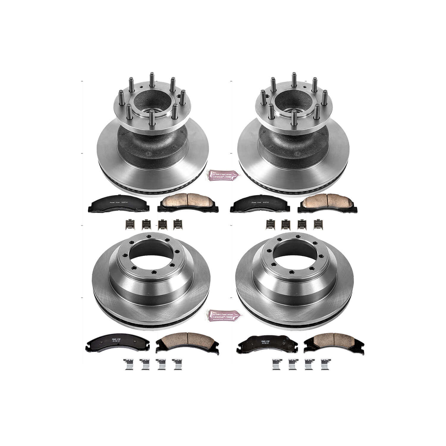 Power Stop KOE4132 Autospecialty 1-Click Daily Driver Front And Rear Brake Kit for 2008-2025 Ford E-350 Super Duty product image