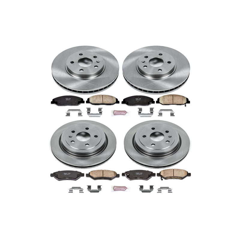 Power Stop KOE4134 Autospecialty - 1-Click Daily Driver Brake Kits (Front And Rear) for 2008-2014 Cadillac Cts product image