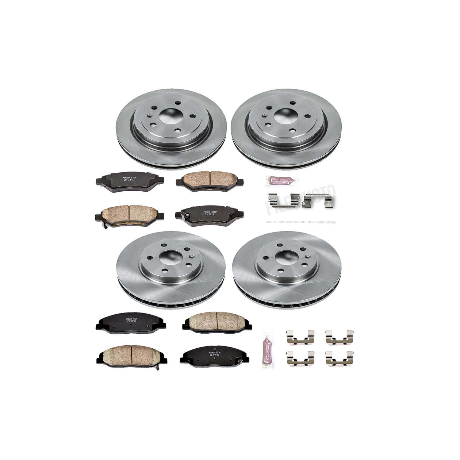 Power Stop KOE4135 Autospecialty - 1-Click Daily Driver Brake Kits (Front And Rear) for 2008-2014 Cadillac Cts product image