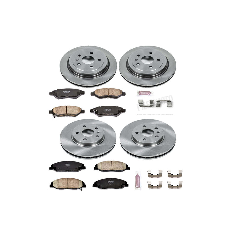 Power Stop KOE4135 Autospecialty - 1-Click Daily Driver Brake Kits (Front And Rear) for 2008-2014 Cadillac Cts product image