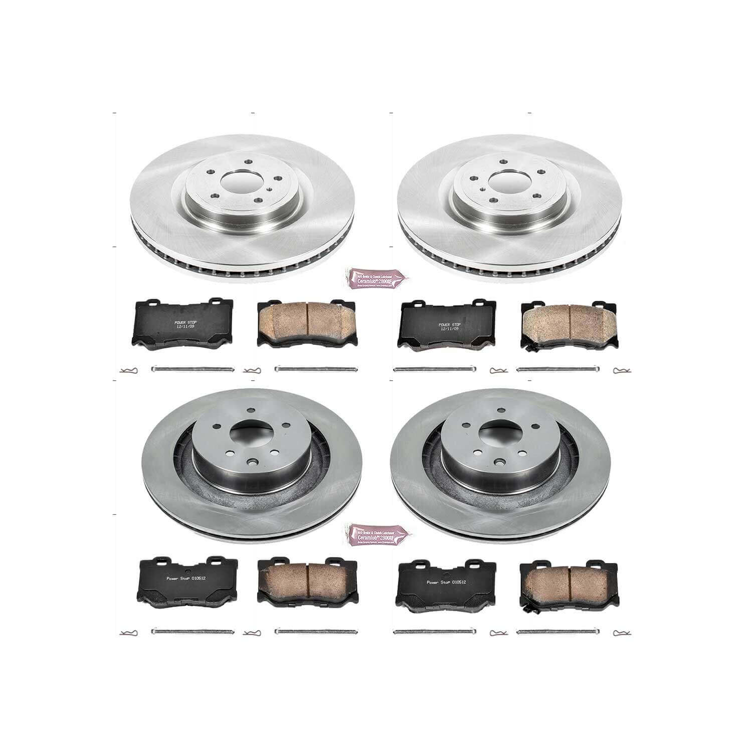 Power Stop KOE4138 Autospecialty - 1-Click Daily Driver Brake Kits (Front And Rear) for 2008-2024 Infiniti G37 product image