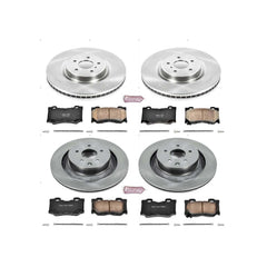 Power Stop KOE4138 Autospecialty - 1-Click Daily Driver Brake Kits (Front And Rear) for 2008-2024 Infiniti G37 product image