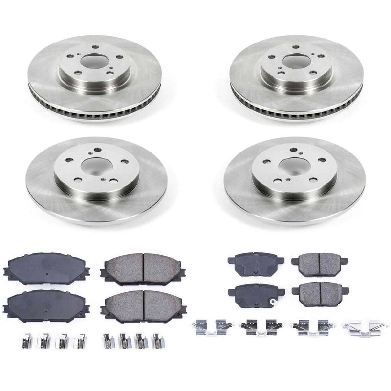 Power Stop KOE4142 Autospecialty - 1-Click Daily Driver Brake Kits (Front And Rear) for 2009-2013 Pontiac Vibe product image